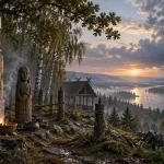 Ilustracija slavenskog svetišta
