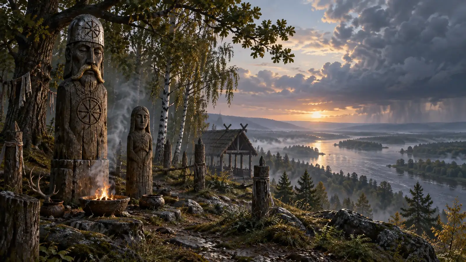 Ilustracija slavenskog svetišta